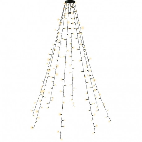 Goobay 200 LED Tree String Lights with Ring, 8x 1.5 m
