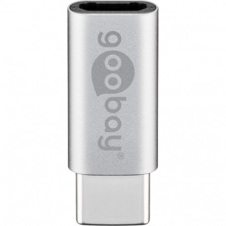 Goobay USB-adapter Micro-USB - USB-C, hõbedane
