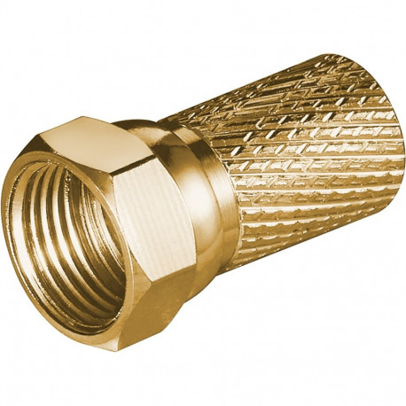 Goobay pealekeeratav vaskne F-pistik 7.0 mm (100 tk)