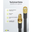 Goobay WLAN Antenna Extension Cable 5 m