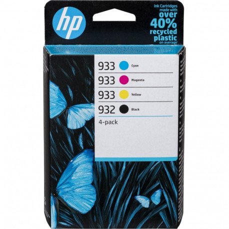 HP tindikassett 932/3 4x, must ja kolmevärviline