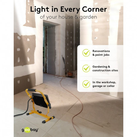 Goobay LED Work Light with Stand, 50 W