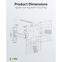 Goobay TV wall mount FULLMOTION (S)