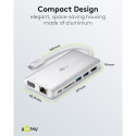 Goobay USB-C premium mitme pordiga adapter
