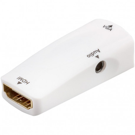 Goobay Compact HDMI/VGA-Adapter Incl. Audio