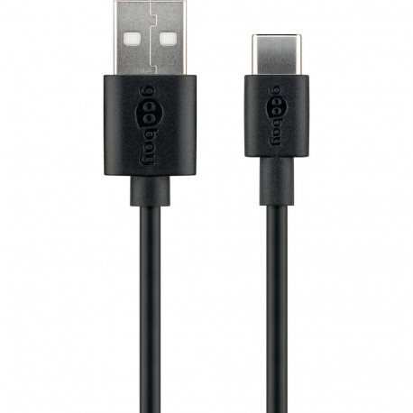Goobay USB-C laadimis- ja sünkroonimiskaabel (USB-A > USB-C) 0.1 m