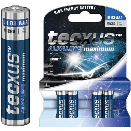 Tecxus LR03/AAA (Micro) patarei, 4 tk blisterpakendis
