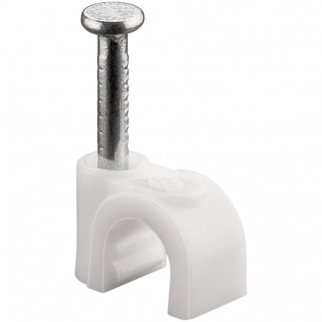 Goobay Cable Clip 5 mm, white 5 mm