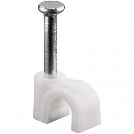 Goobay Cable Clip 4 mm, white 4 mm