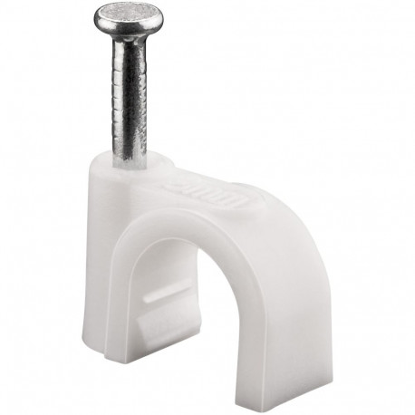 Goobay Cable Clip 8 mm, white 8 mm