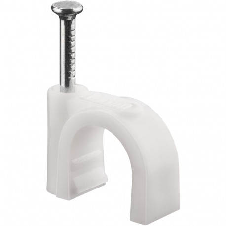 Goobay Cable Clip 10 mm, white 10 mm