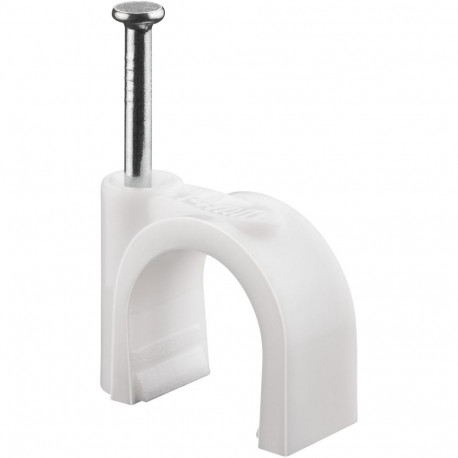 Goobay Cable Clip 14 mm, white 14 mm