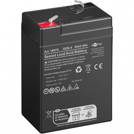 Goobay Lead-Acid BatteryGO6-4 (4000 mAh, 6 V)
