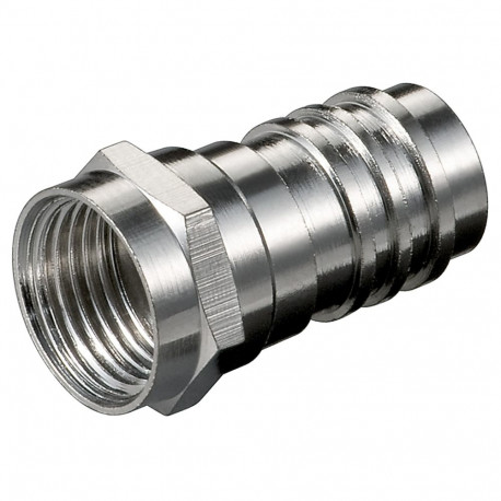 Goobay pressitav F-pistik 7.0 mm (10 tk)