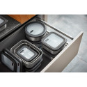 GEFU 12776 food storage container Rectangular 2.6 L Black, Stainless steel 1 pc(s)