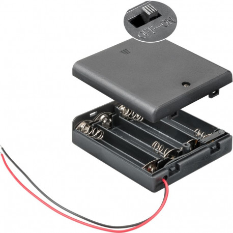 Goobay 4x AA (Mignon) Battery Holder (10 tk)