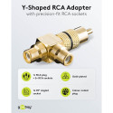 Goobay RCA Y-adapter must