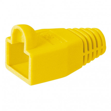 Goobay Strain Relief Boot for RJ45 Plugs yellow-orange (10 tk)