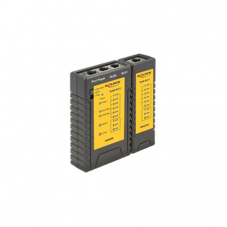 DeLOCK 86407 network cable tester Twisted pair cable tester Black