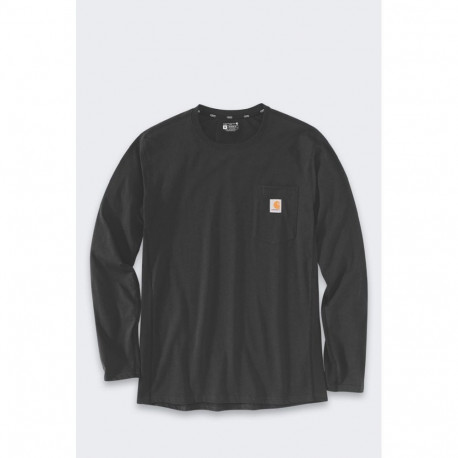 Carhartt T-särk Midweight L/S Pocket T-Shirt, pikkade varrukatega ja taskuga, must, suurus M