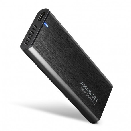 Axagon väline metallkorpus EEM2-SB2 USB-C 3.2 Gen 2 M.2 NVMe- ja SATA-SSD-ketastele, kruvideta