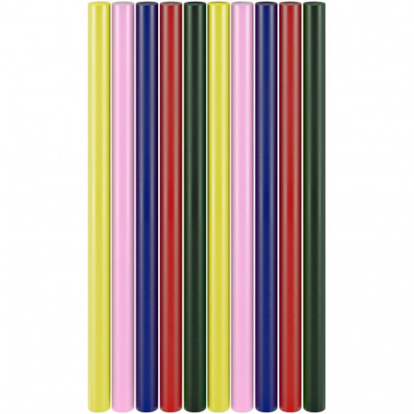 Goobay Tools kuumliimipulgad 11 mm, 5 värvi, 10 tk