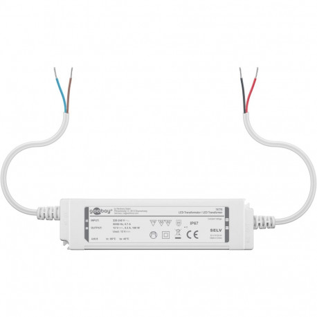 Goobay LED Transformer 12 V (DC), 100 W, IP67