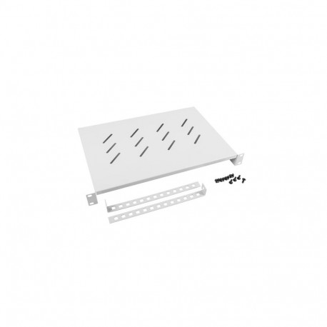 Fixed shelf 1U 19 483x300mm grey