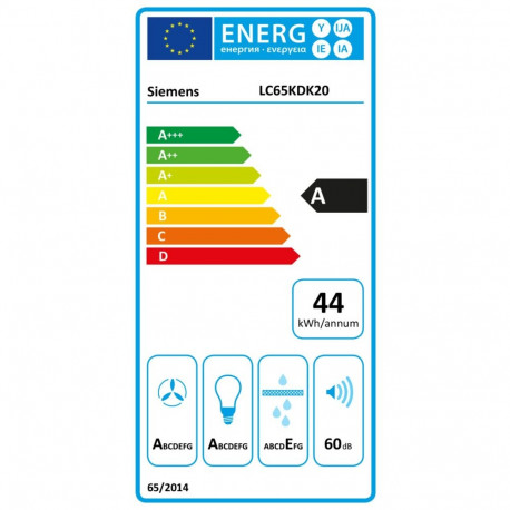 Siemens LC65KDK20 iQ100, extractor hood (white, 60 cm)