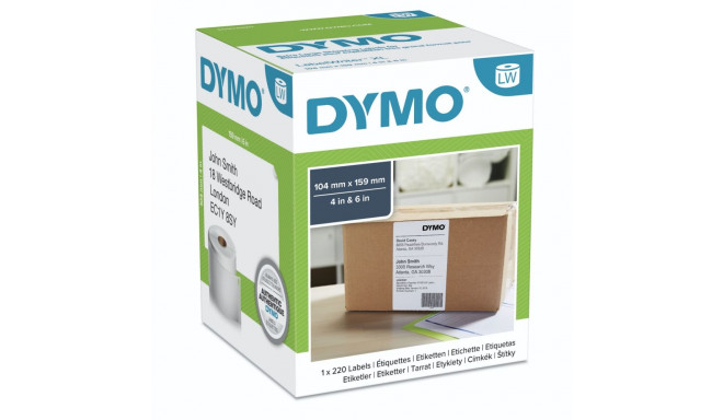 Dymo lähetussildid S0904980, valged