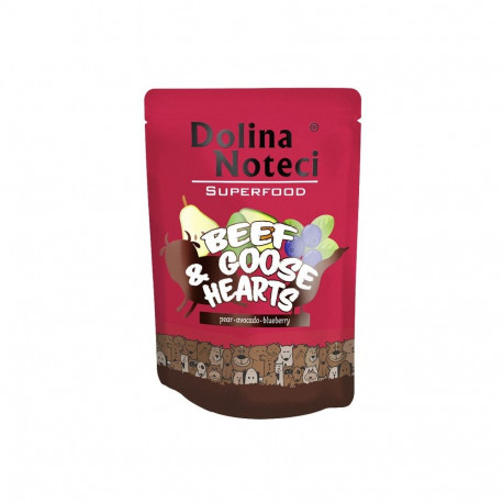 DOLINA NOTECI Superfood Beef and goose hearts - wet dog food - 300g