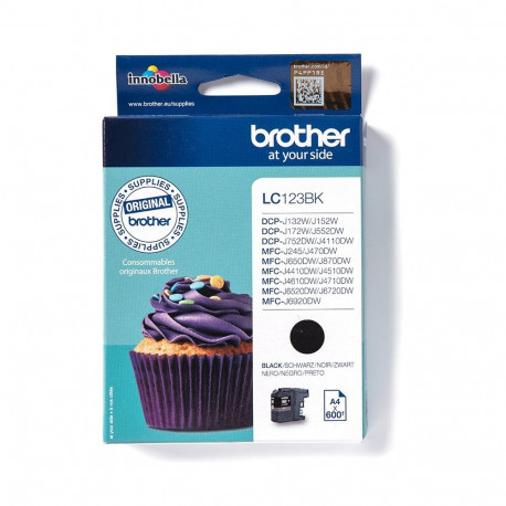 Brother LC123BK ink cartridge 1 pc(s) Original Black