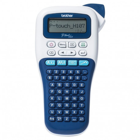 Brother etiketiprinter PTH-107BRE1, ühevärviline termiline, valge/sinine