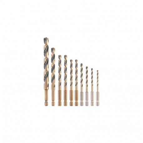 DeWALT puuriterade komplekt DT20620-QZ, 10 tk