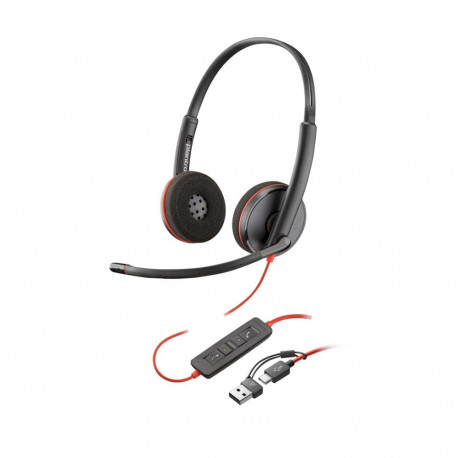 HP Poly peakomplekt Blackwire 3220, stereo, USB-C + USB-C/A-adapter
