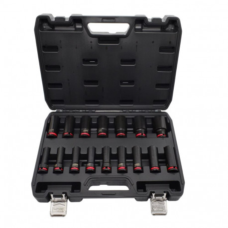 AWTOOLS löökpadrunite komplekt 1/2" 16 tk 10–32mm pikad BLACK LINE