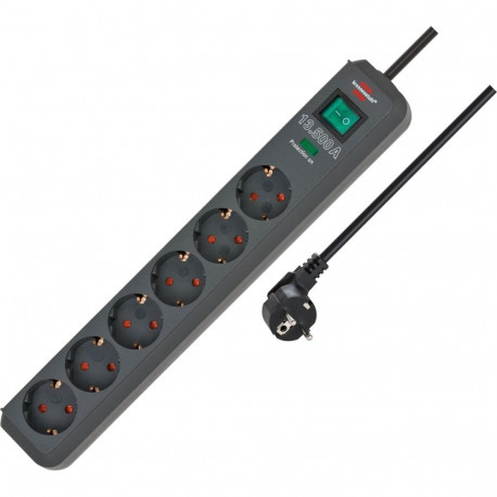 Brennenstuhl 1159710515 power extension 5 m 6 AC outlet(s) Indoor Anthracite
