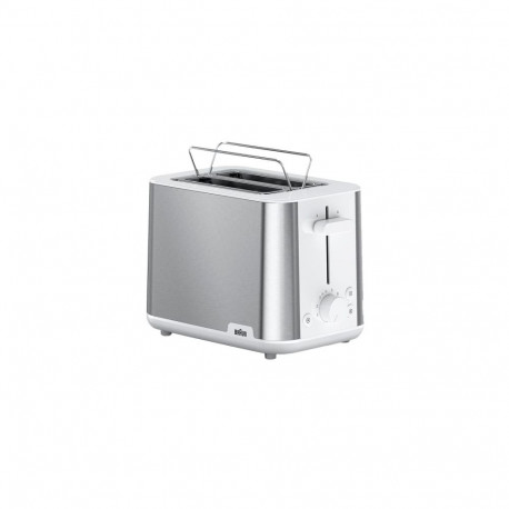 Braun HT 1510 8 2 slice(s) 900 W Stainless steel, White