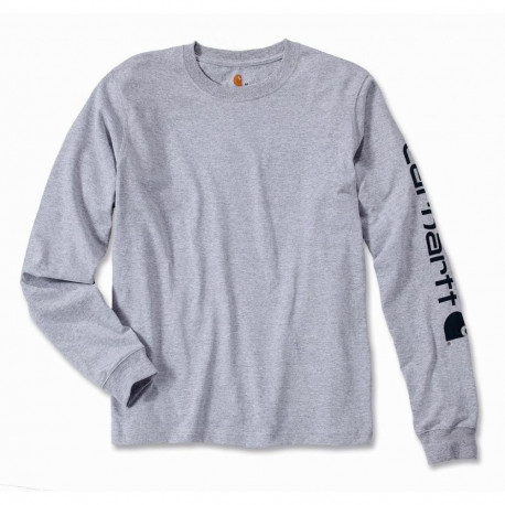 Carhartt pikkade varrukatega varrukalogoga T-särk L, melanhall