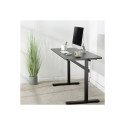 Manuaalselt reguleeritav seisulaud EO0027 | 70-117 cm | maksimaalne kandevõime 40 kg | must