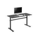 Manuaalselt reguleeritav seisulaud EO0027 | 70-117 cm | maksimaalne kandevõime 40 kg | must