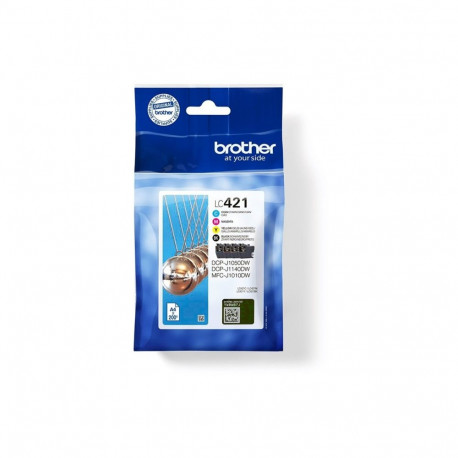 Brother LC421VAL | Ink Cartridge | Magenta, Cyan, Yellow, Black