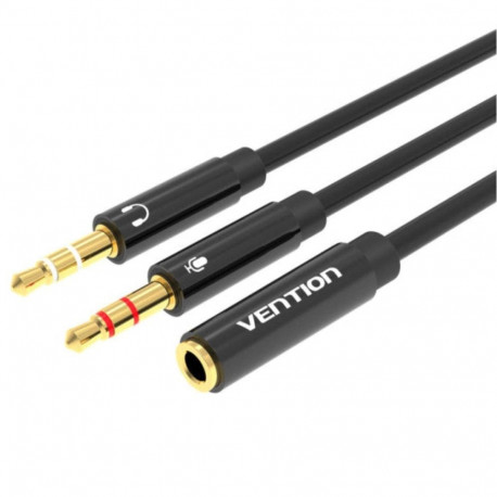 Vention CABLE AUDIO 2X3.5MM TO 3.5MM/0.3M BBTBY