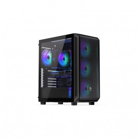 Endorfy Case||Arx 500 ARGB|MidiTower|Case product features Transparent panel|Not included|ATX|MicroA