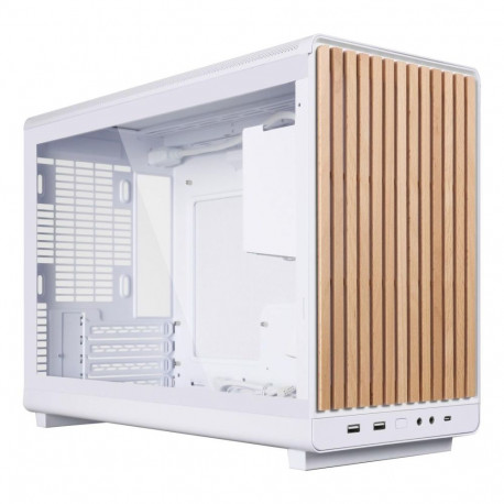 Lian Li Case||micro ATX/Micro-ITX|White/Wood|Micro Tower|PC| A3 mATX / ITX Glass Edition White (G99.