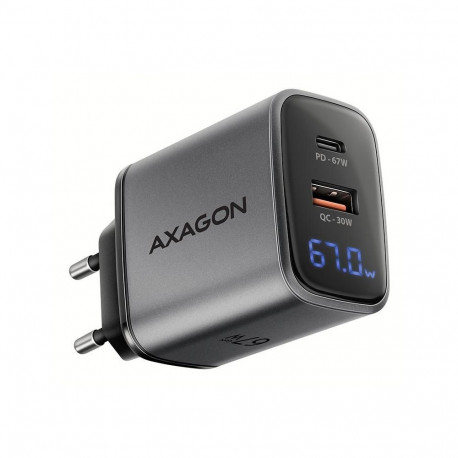 Axagon MOBILE CHARGER WALL USB 67W/GAN 2PORT ACU-PQ67D