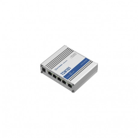 Teltonika Switch||TSW101000000|PoE ports 4|60 Watts|TSW101
