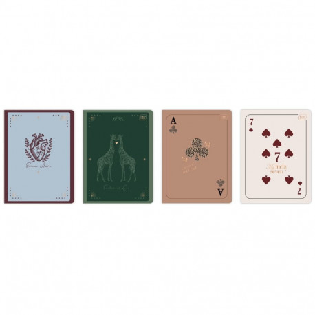 Kaustik A5 80 lehte, jooneline, 70 g/m², Metallic Satin Gold II assortii, Interdruk