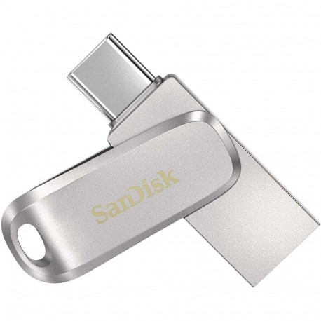 Sandisk 64GB Ultra Dual Drive Luxe USB 3.1/USB-C Silver