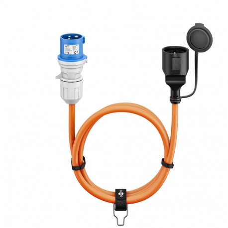 Goobay CEE Adapter Cable, CEE Plug to Safety Coupler (Type E/F), 1.5 m 1.5 m